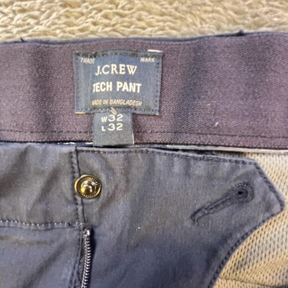 J Crew Tech Pant Mens 32x32 Navy Performance Slim Fit 484 Stretch Casual Pants - Picture 9 of 10